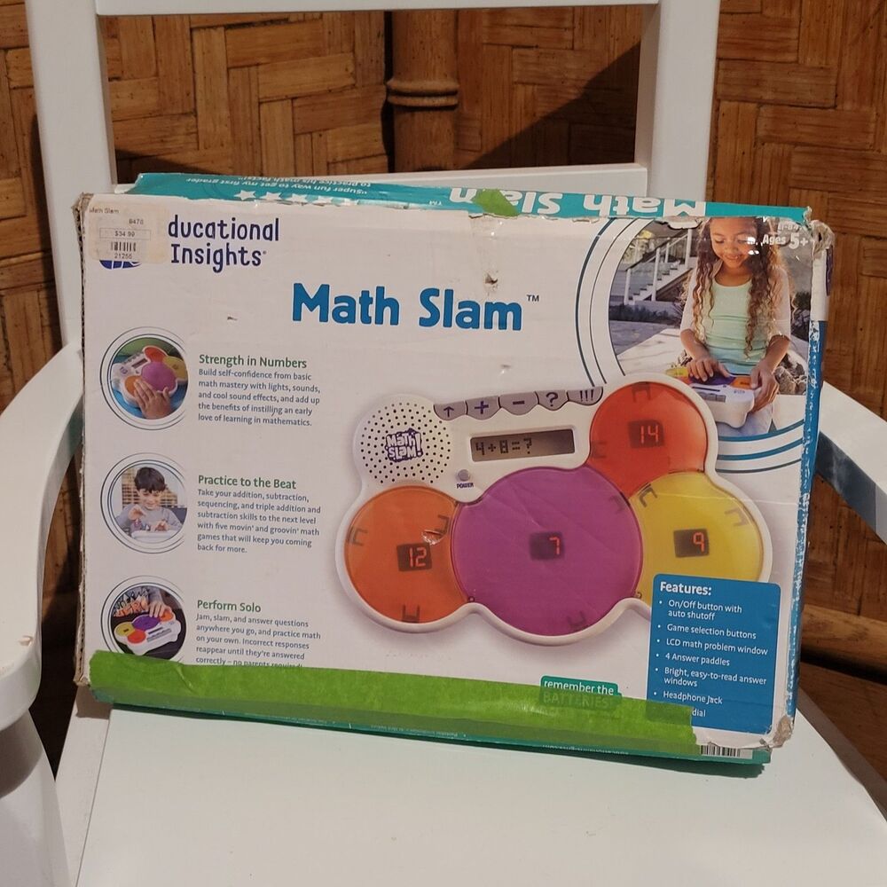 Educational Insight Math Slam Game Basic Algebra Game for Learning Addition STEM - Picture 6 of 9